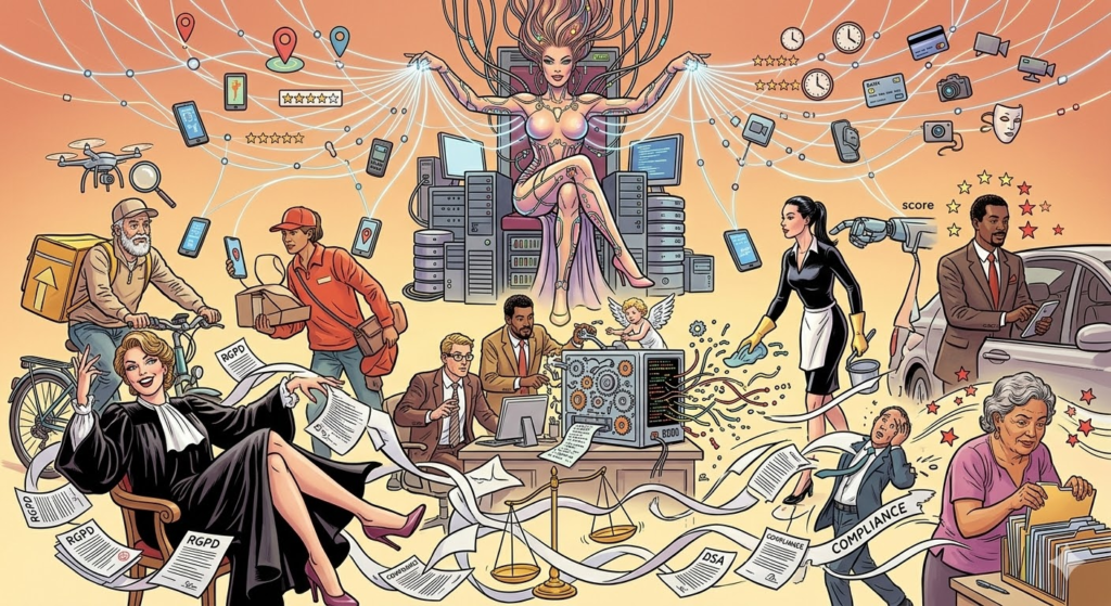 Illustration de l'article Données personnelles, algorithmique et conformité : construire une plateforme ubérisée conforme au RGPD et aux obligations numériques