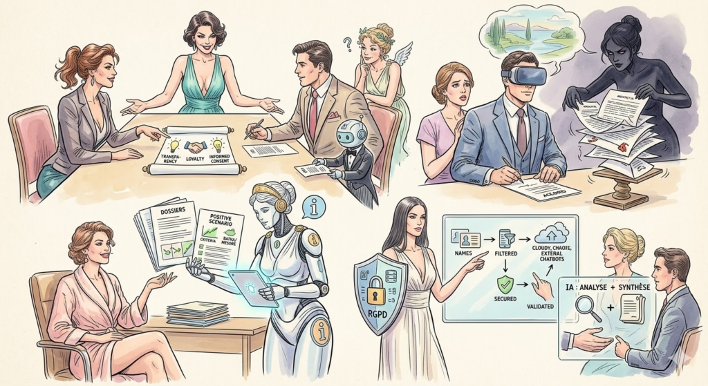 Illustration de l'article IA & modes amiables : comment utiliser l’intelligence artificielle sans fragiliser la médiation, la conciliation ou le droit collaboratif