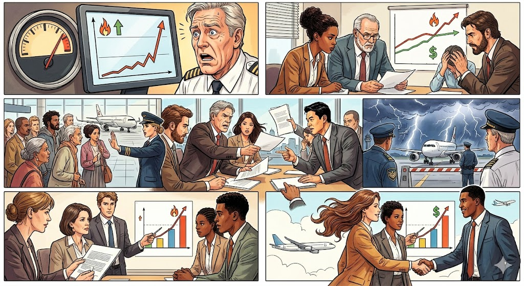 Illustration de l'article Hausse du prix du kérosène et contrats commerciaux : force majeure, imprévision et négociation sous contrainte énergétique